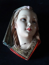 Scultura statua testa Volto bassorilievo in gesso Magri originale