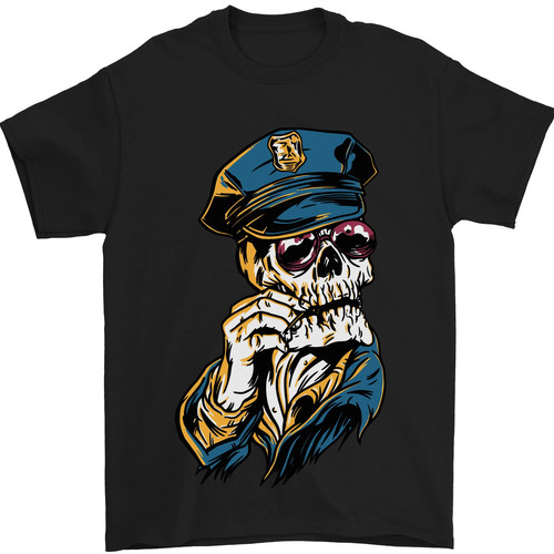 Policeman skull shirt uomo - policeman,