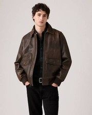 Giacca In Pelle Aviatore Levis