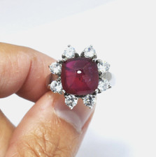 L'ANELLO IN ARGENTO 925 CON RUBINO NATURALE 8,25 CT