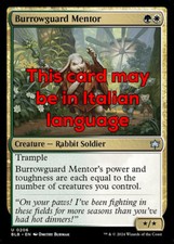 MTG BURROWGUARD MENTOR FOIL EXC - MENTORE GUARDIATANA 206 - BLB - MAGIC