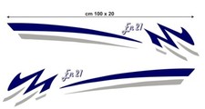 Coppia adesivi in vinile barca