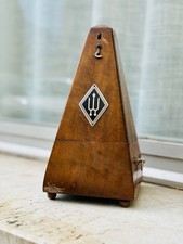 Metronomo vintage Wittner a carica in legno made in Germany TESTATO/FUNZIONANTE