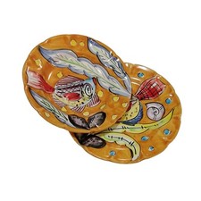 Coppia piatti ceramica - coppia,