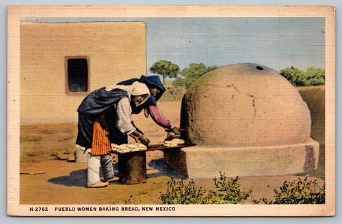 Cartolina pueblo donna pane - pueblo,