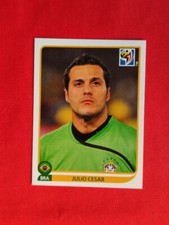 Figurina New Sticker Panini South Africa Sud 2010 #488. Julio Cesar (Brazil)