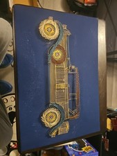Vintage String Art Car Wall