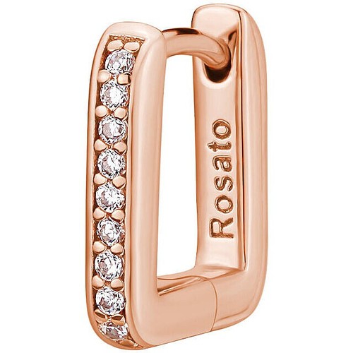 Orecchino rosato argento - in,