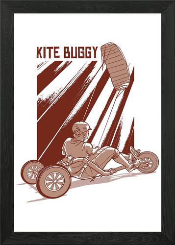 Illustrazione aquilone buggy - illustrazione,