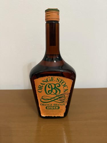 Bottiglia vintage orange - bottiglia, stock