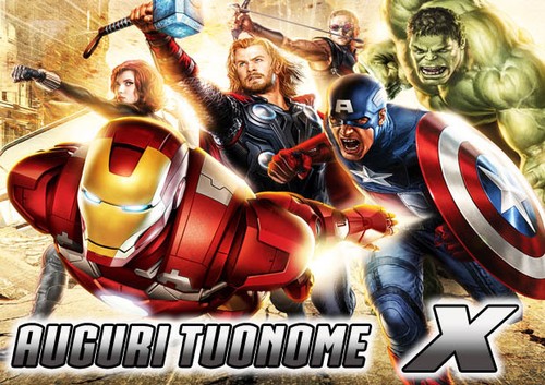 Cialda avengers decorazione - avengers,