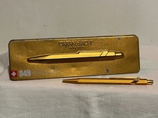 CARAN D'ACHE Penna a Sfera 849 Goldbar 0849.999 inchiostro rosso funzionante