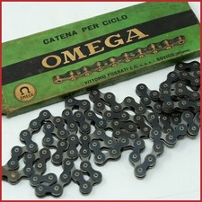 NOS FOSSATI CATENA OMEGA 1/2x1/8 VINTAGE PISTA BICI RACING CITY anni 50 60 VECCHIA