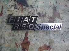 FIAT 850 Special logo stemma emblema targhetta posteriore