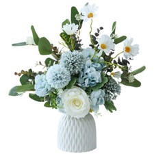 Bouquet simulazione fiori blu