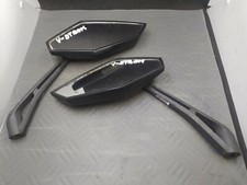 Suzuki V-Strom 650 Coppia di Specchi Retrovisori Originali DX SX Difetti in Foto