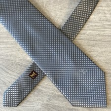 Cravatta Louis Vuitton LV blu