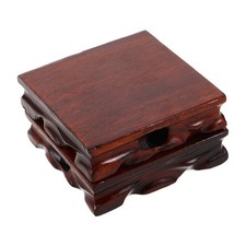 2 Pcs Supporto Per Piante Da Interno Porta Tè Espositore Legno Massello