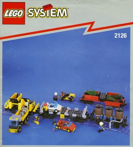 Lego 2126 train cars - train, con