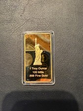 Lingottino 1 oz “Statua della Libertà” – 100 Mills .999 – Replica Commemorativa