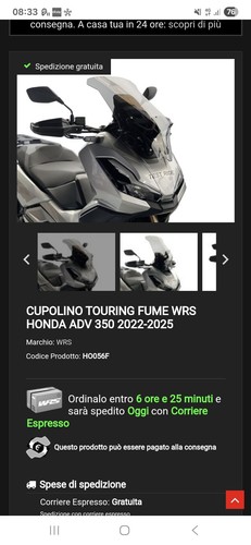 Cupolino maggiorato wrs fumè - maggiorato,