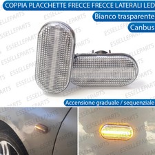 COPPIA FRECCE LATERALI LED BIANCO TRASPARENTI DINAMICHE RENAULT MASTER MK2