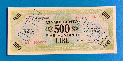 500 lire - am, –