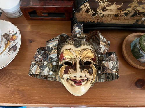 Maschera vintage stile jolly - maschera,