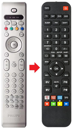 Telecomando adatto per - , philips