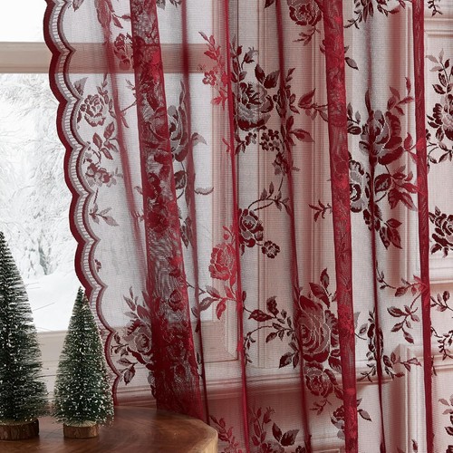 Tende pizzo bordeaux - in, lunghe