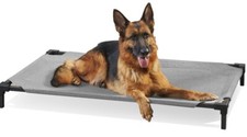 NUOVO Coolaroo Letto per Cani Rialzato Raffreddamento PRO Grande, Grigio Acciaio Spedizione Gratuita Veloce!