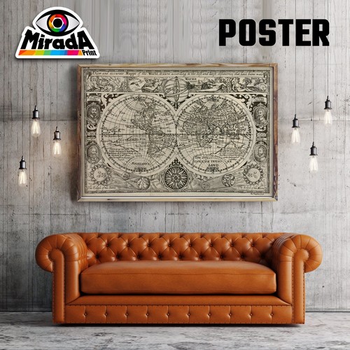 Poster mappa world - poster, map