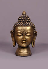 Testa di Buddha in ceramica