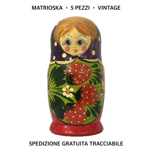 Matrioska colorata vintage - matrioska,