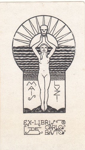 Exlibris bookplate rilievo - bookplate,