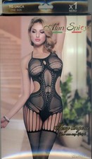 bodystocking nero sexy lingerie taglia unica n.c2333 Alan Spicy