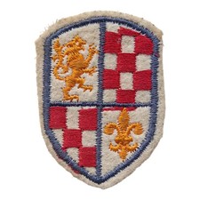 *HH* Fregio Patch Vintage Toppa Bandiera Croazia Stemma Nobiliare Leone Giglio