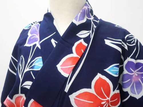 Kimono giapponese yukata navy - giapponese,