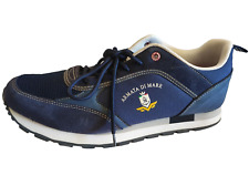 ARMATA DI MARE  Scarpe uomo modello sneakers blu in tessuto con logo Tg 42 usato