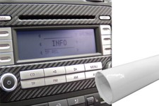 Set Di Pellicole Design Per Auto In Bianco Lucido Premium Per Interni Decorativi