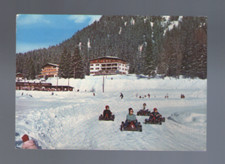 CARTOLINA ANNI 60 MADONNA DI CAMPIGLIO PISTA GO-KART VIAGGIATA A312