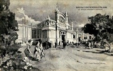 Cartolina - Esposizione di Milano 1906 - Navigazione Generale Italiana - FP - NV