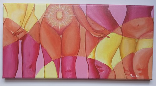 Figure donna dipinto - di,