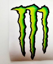 Adesivo 21x15 Graffio Stemma Monster Stickers Auto Moto Scooter Fuoristrada 