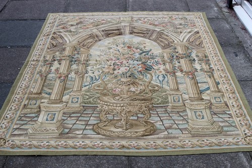 Arazzo aubusson verde - in, lana