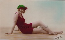 Donna -Carmen 57 (2) costumi da bagno -stampa su carta lucida colorata in lastra