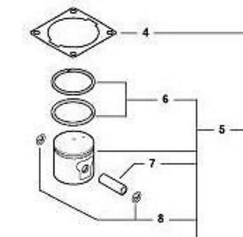 Echo piston assy - assy, p021002540