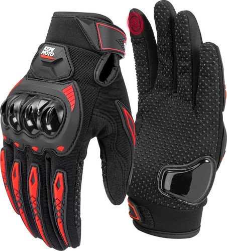 Guantes rojos moto para - rojos, de