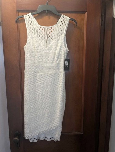 Abito pizzo bianco marca guess - bianco,
