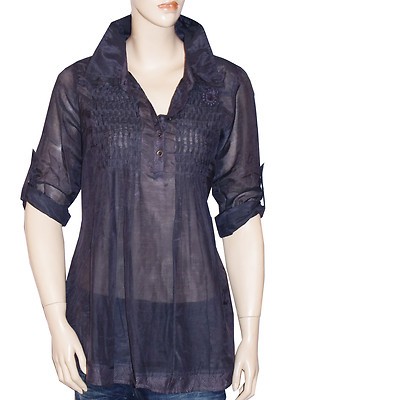 Ddp camicia tunica vela cotone - camicia,
